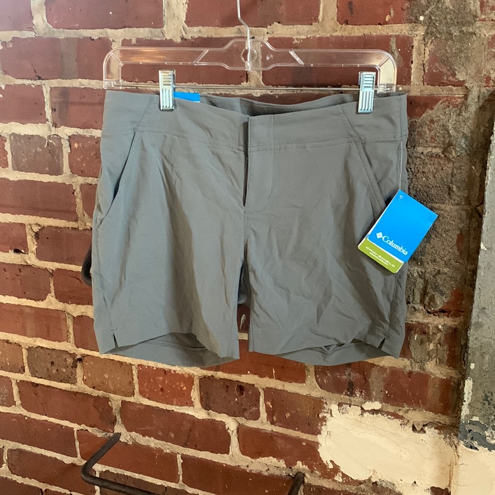 NWT Columbia Omni Shield Shorts | Midi Length | Grey | Size 4